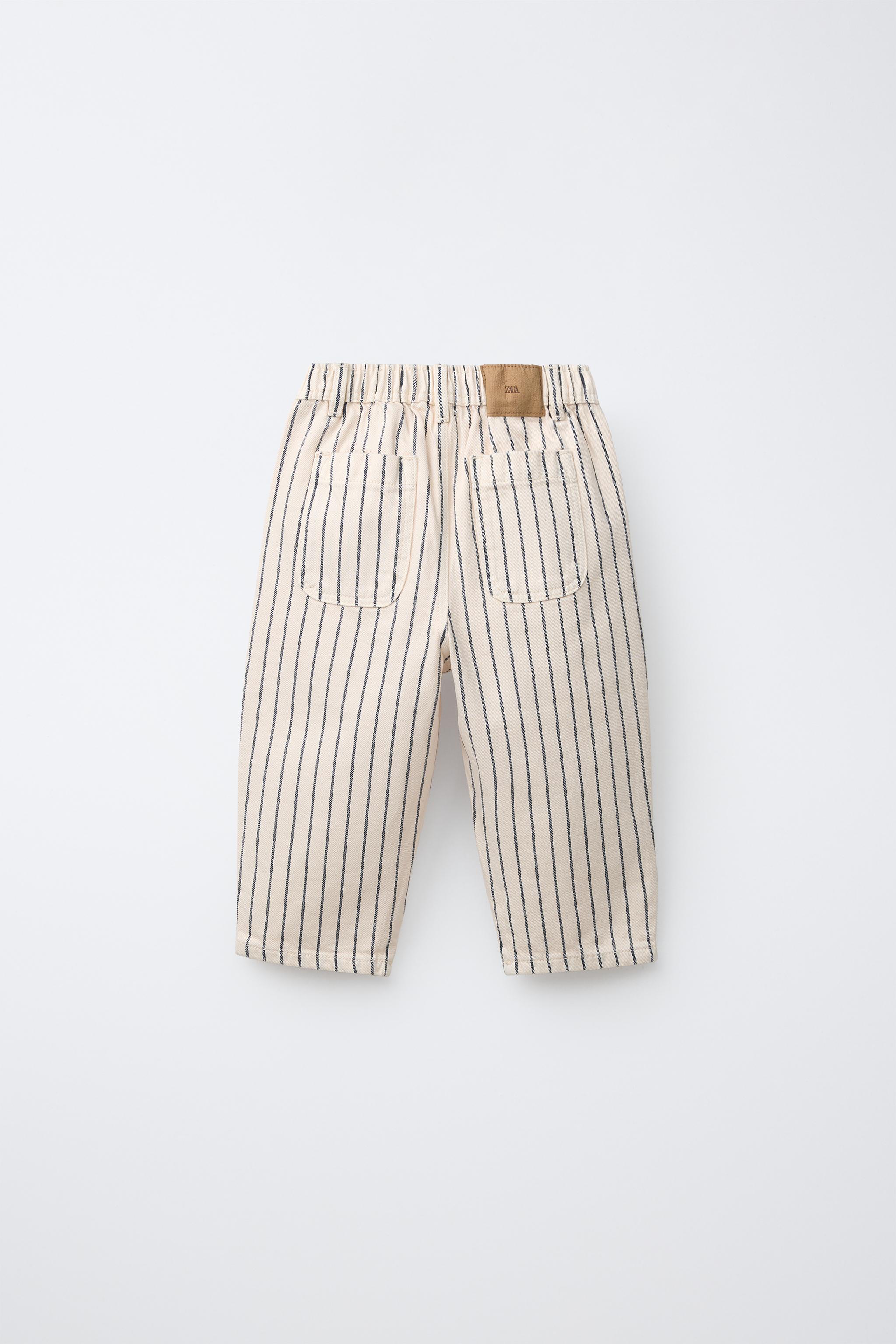 STRIPED BAGGY JEANS